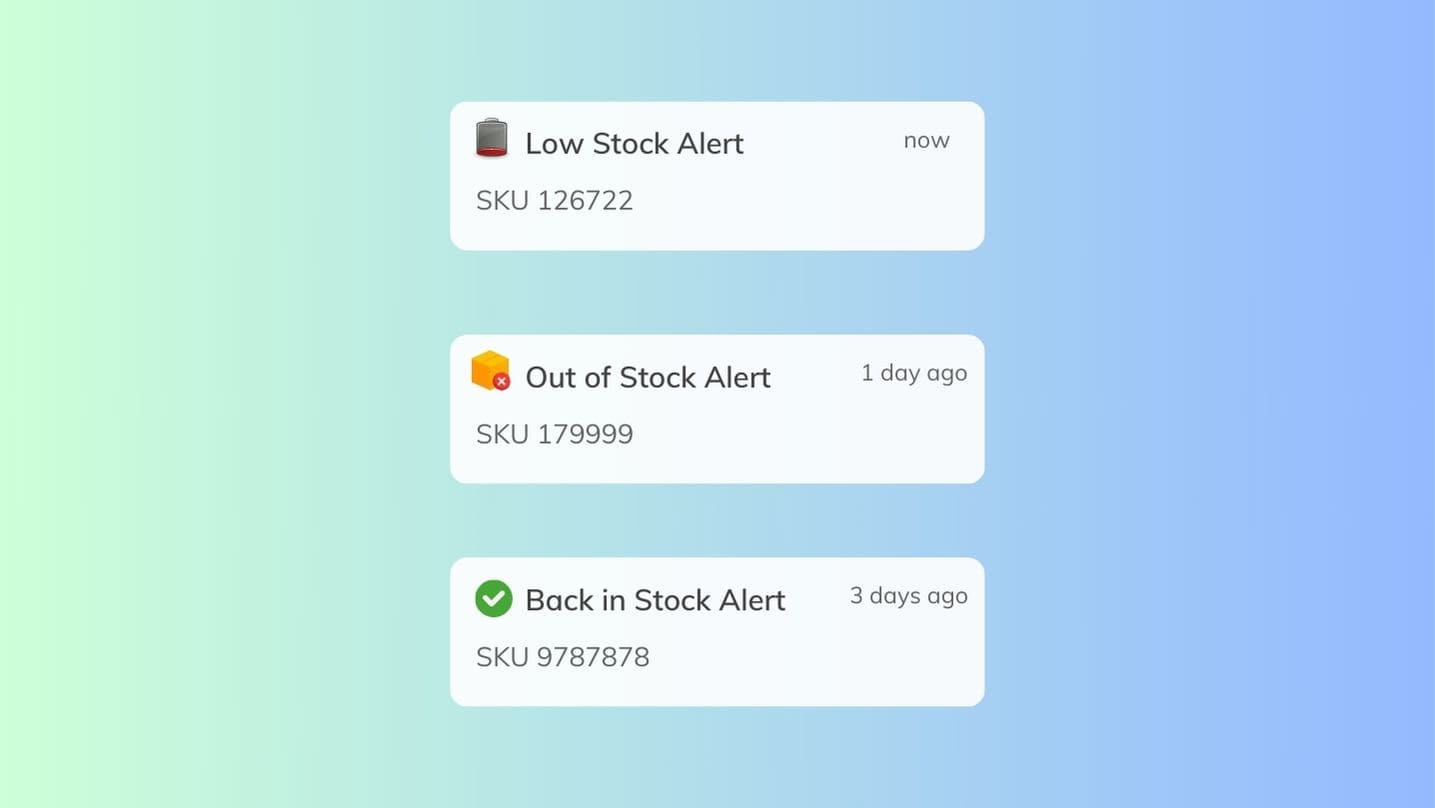 Stock Alert Notification